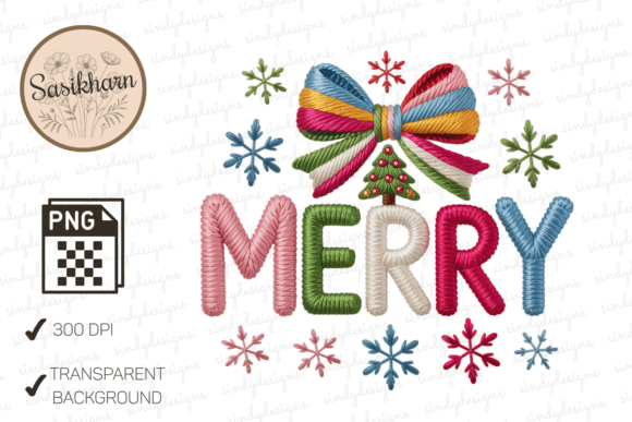 Atch Hook Yarn Crochet Christmas Illustrations