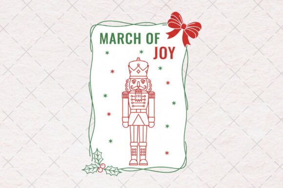 Christmas Nutcracker Hand-Drawn Frame Illustrations