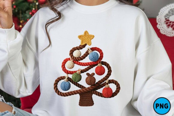 Christmas Tree Crochet Yarn PNG: Illustrations Review