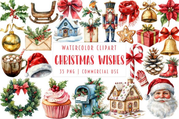Christmas Wishes Clipart & Illustrations Review