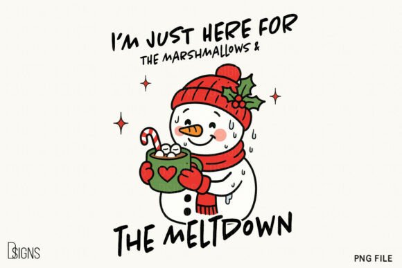 Funny Sarcastic Christmas Snowman Png Illustrations