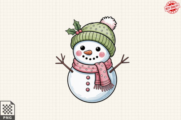 Pastel Christmas Clipart PNG & Illustrations