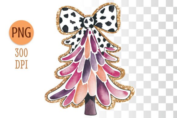 Pink Dalmatian Christmas Tree Art: Illustrations Review