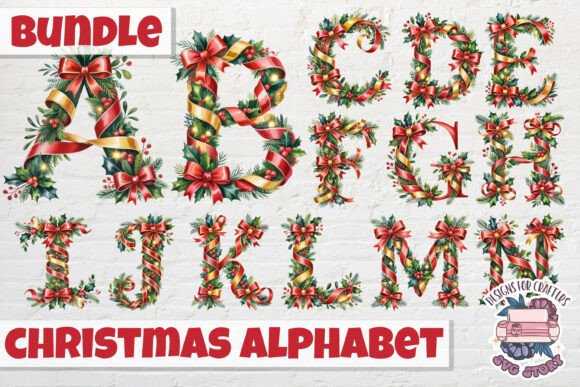 Review: Christmas Alphabet and Numbers PNG Illustrations