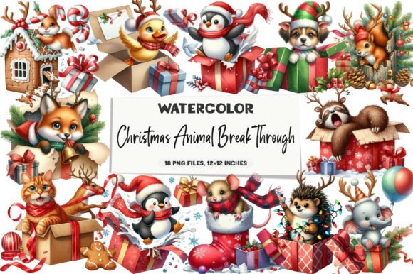 Review: Christmas Animal Break Through Clipart for Embroidery