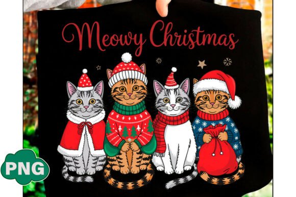 Review: Christmas Cats Meowy Christmas Png for Embroidery
