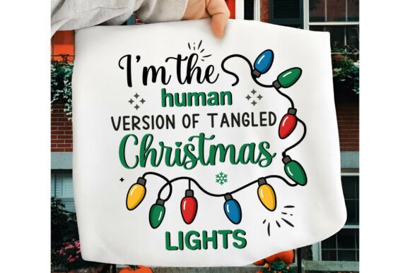 Reviewing Christmas Tangled Lights PNG Illustrations